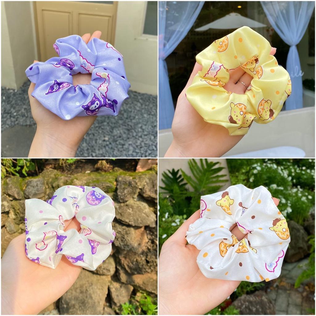 Scrunchies, cột tóc hoa về thêm mẫu mới