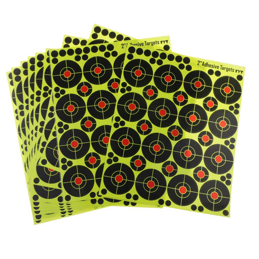 3x 160pcs Targets Reactive Splatter Dia. 5cm Adhesive Paper Target