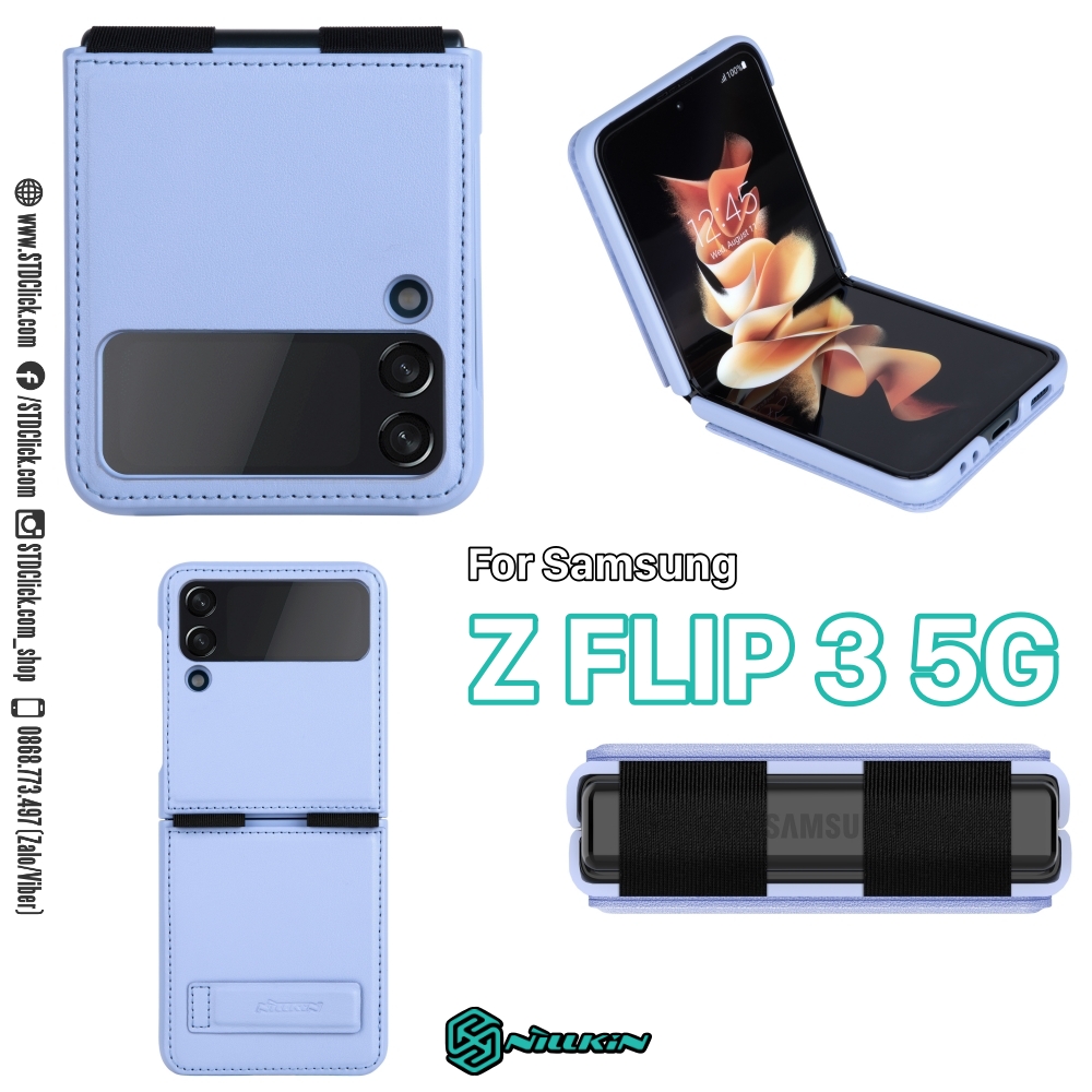 BAO DA DÀNH CHO ĐIỆN THOẠI SAMSUNG GALAXY Z FLIP 3 5G NILLKIN QIN