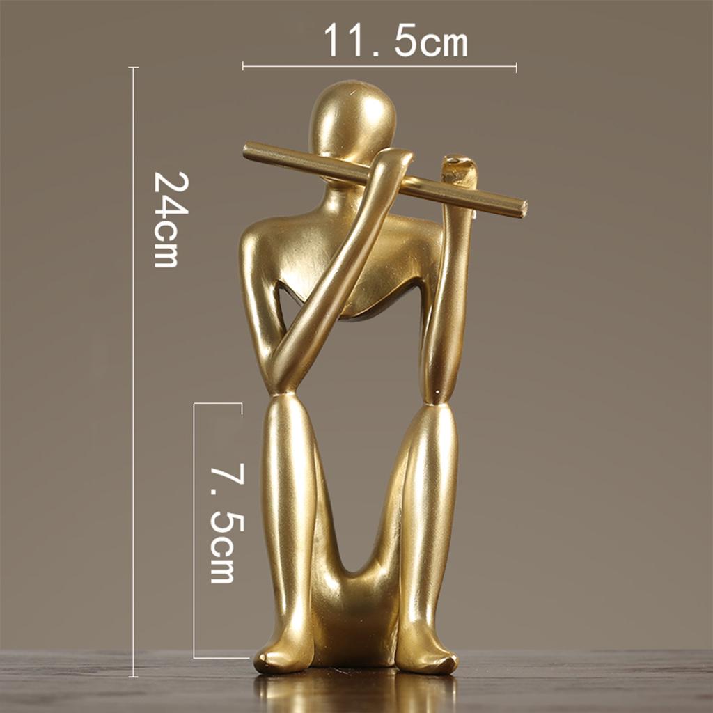 Abstract Thinker Sculpture Statue Photo Props Office Decor