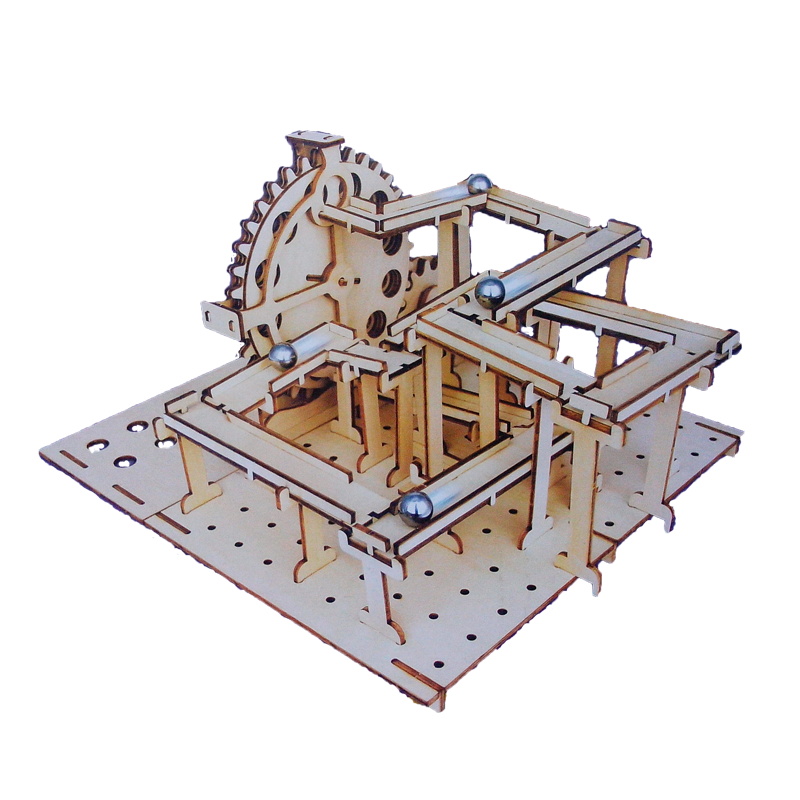 Đồ chơi Lắp ráp gỗ 3D Mô hình Cơ động học Mê Cung The Maze 2 trong 1