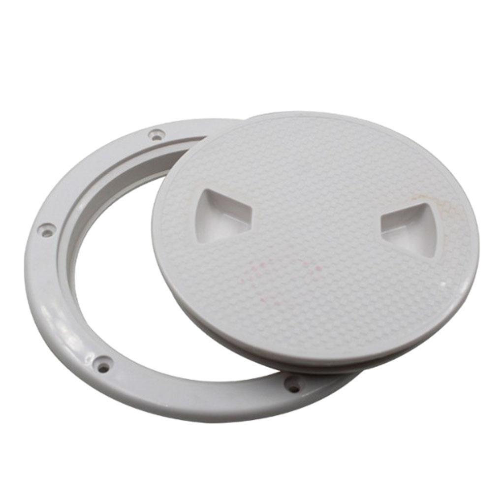 2 Pieces White Round 4" Deck   For Yacht Marine Boating