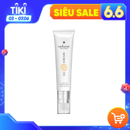 Kem Chống Nắng Trang Điểm Sakura Cc Cream Với Tone Màu Fair chính hãng của Nhật