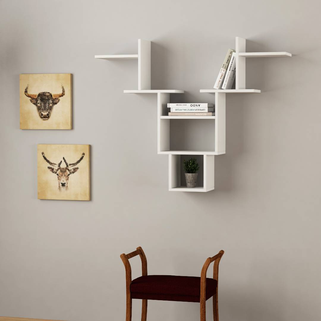 Kệ gỗ trang trí đa năng SMLIFE Whitetail