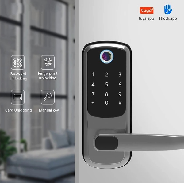 Bộ Khóa cửa Vân Tay Wifi TechHome TSL-KXF01