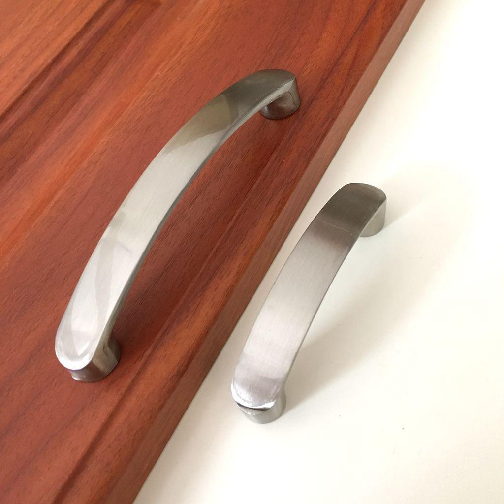 2xAluminum Brushed Nickel Kitchen Door Cabinet Drawer Handle Pulls 96MM 64MM 96mm