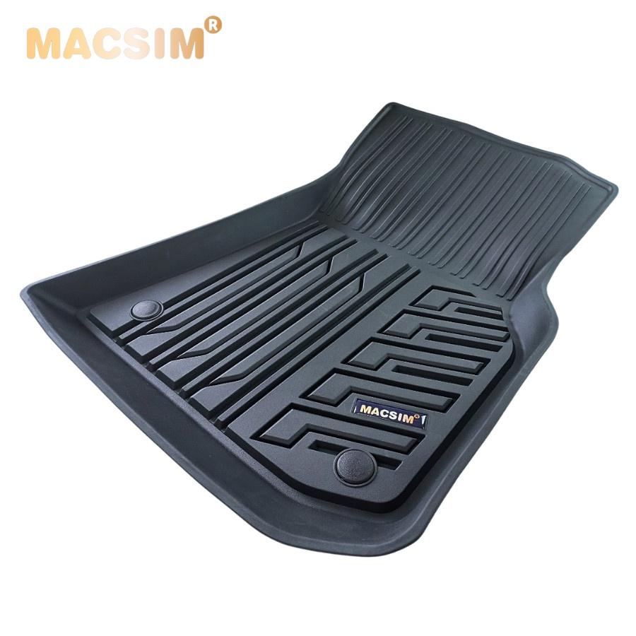 Thảm lót sàn xe ô tô BMW X4 2018-đến nay Nhãn hiệu Macsim chất liệu nhựa TPE đúc khuôn cao cấp - màu đen