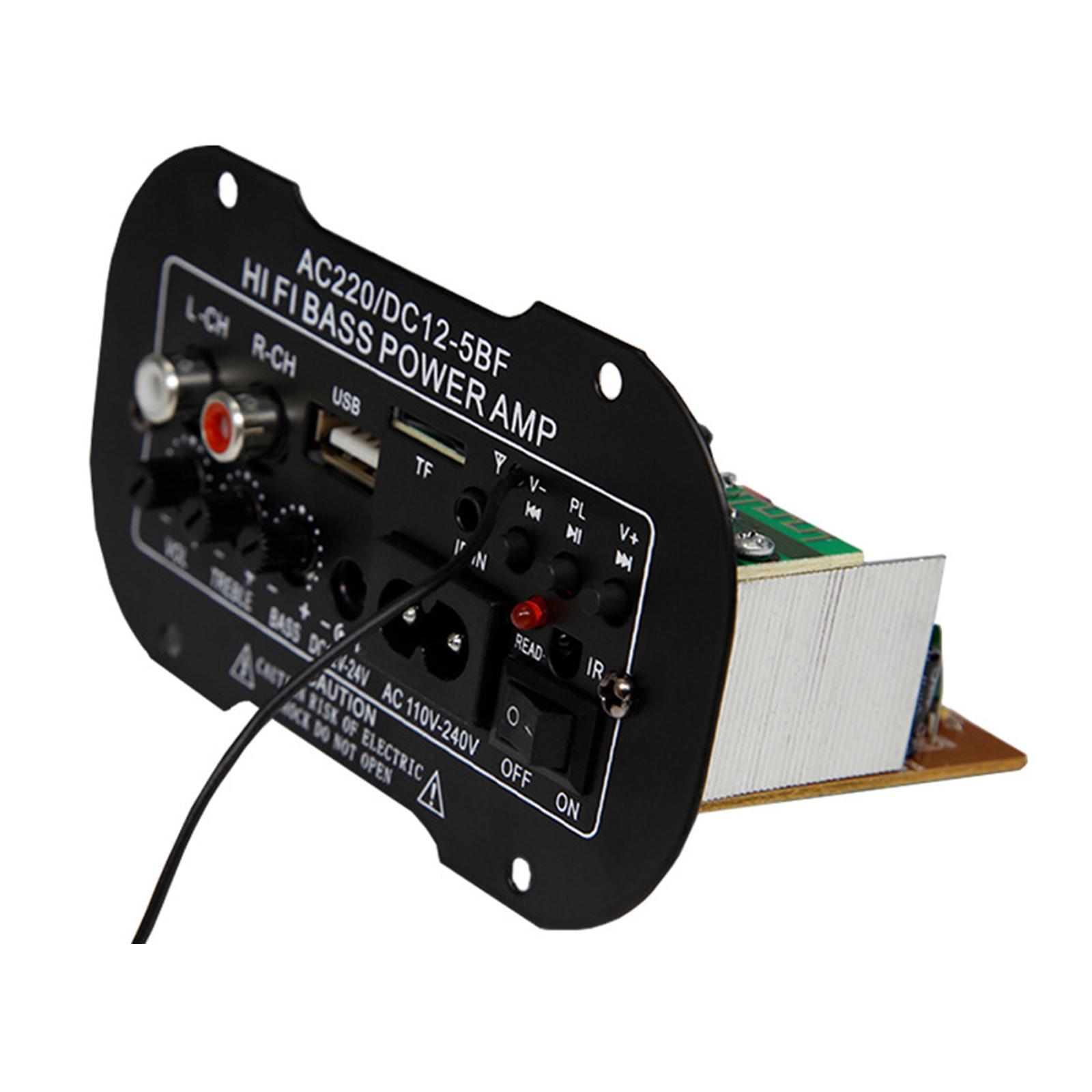Hi Bass Power Subwoofer AMP Board Mini Digital Amplifier Radio TF USB