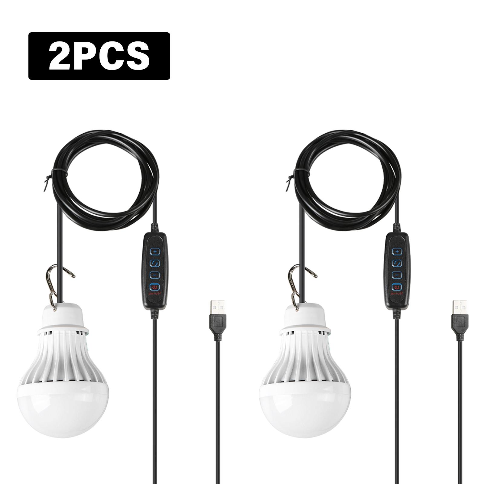 Đèn LED USB ngoài trời Ánh sáng ấm / trắng / trắng ấm có thể điều chỉnh độ sáng có móc treo đi bộ, đi cắm trại