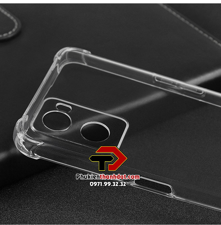 Ốp lưng dành cho OPPO A76 trong suốt chống sốc bảo vệ camera sau