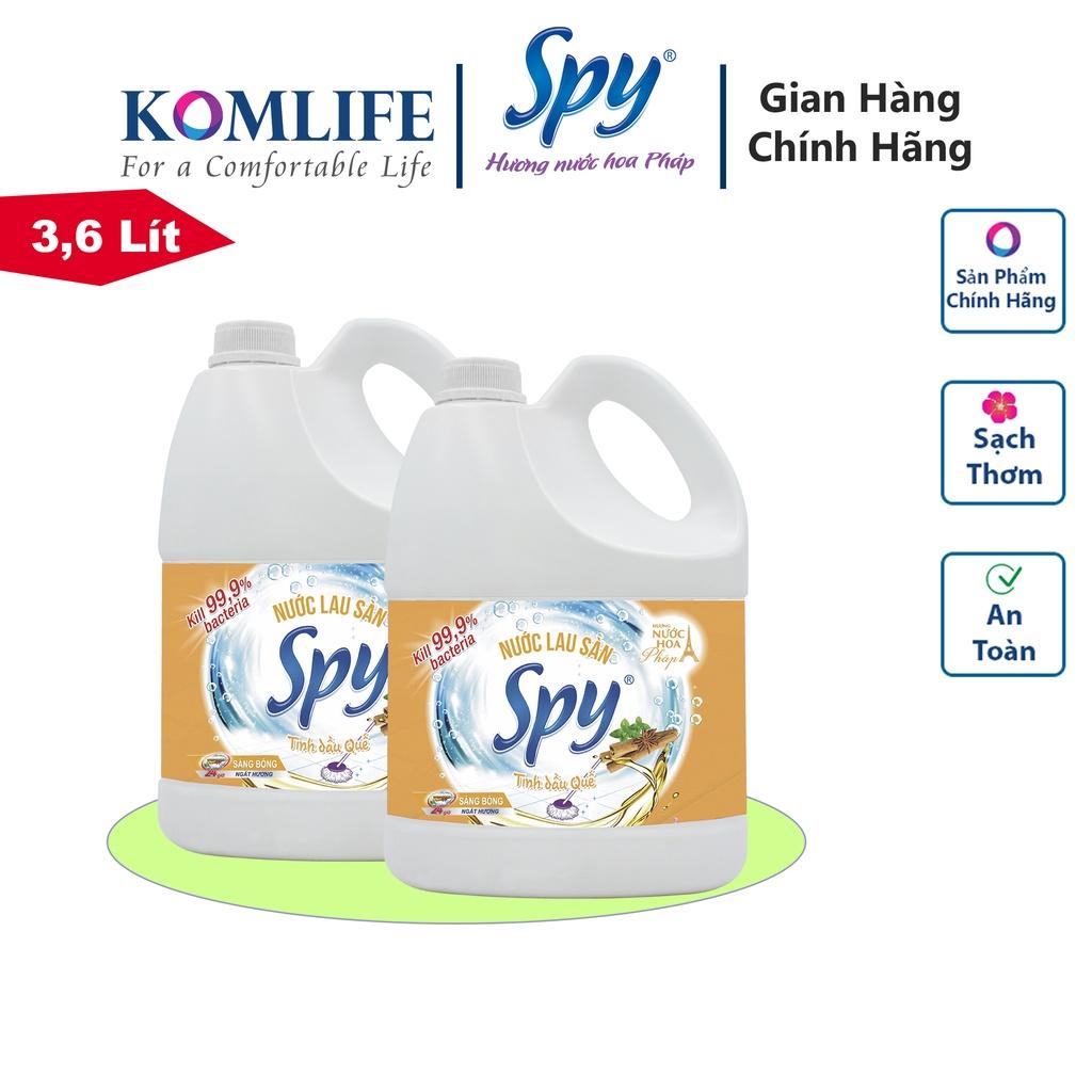 Nước lau sàn SPY 3600ml ít bọt, an toàn, thanh mát, giúp xua đuổi côn trùng hiệu quả