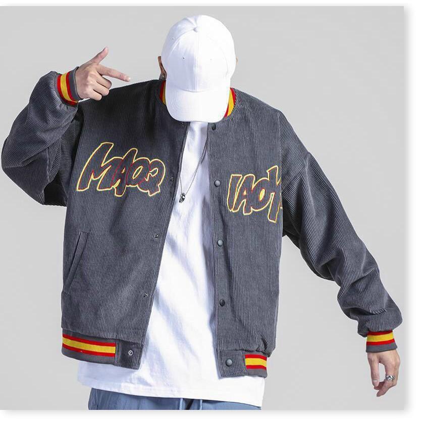 ÁO KHOÁC NHUNG BOMBER UNISEX NAM NỮ