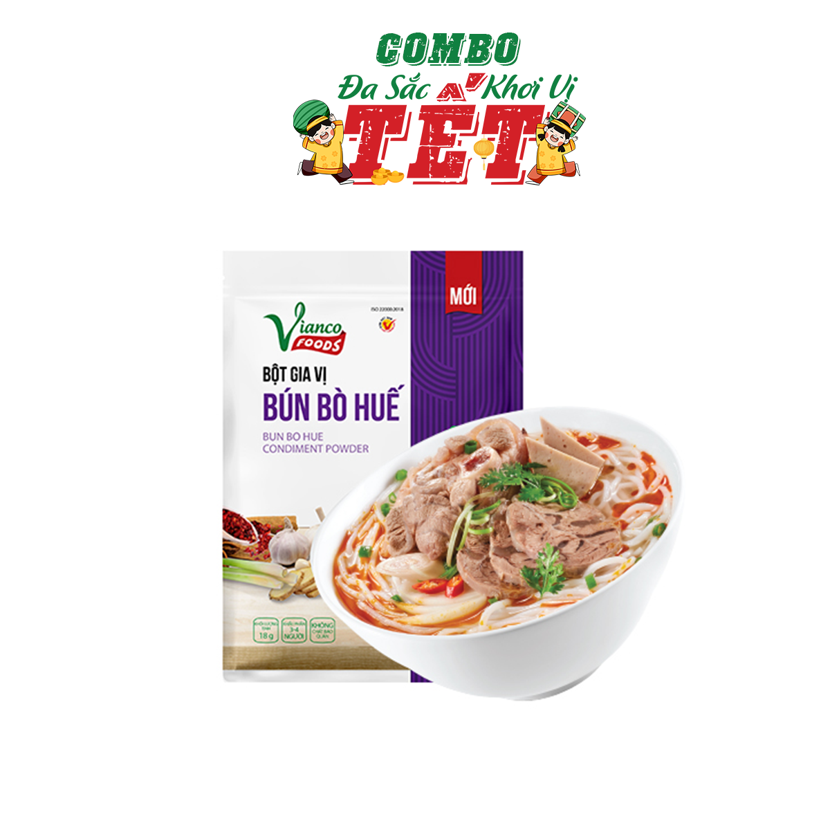 Combo Tết Sung Túc (Bột Gia Vị Bò Kho + Bột Gia Vị Súp Phở + Bột Gia Vị BBH)