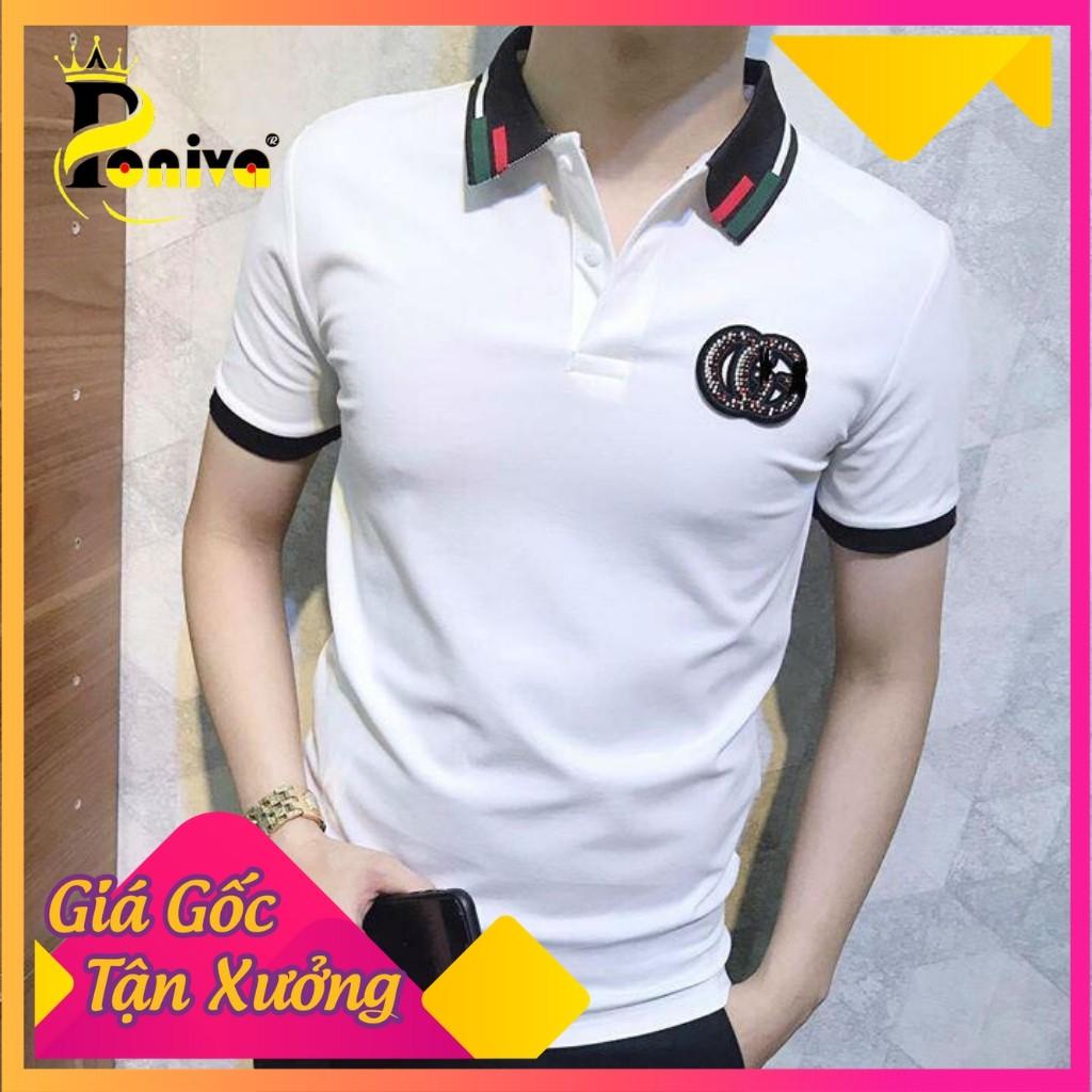 Áo Thun Nam Cổ Polo Phối Viền Cổ Cao Cấp Chất Vải Cá Sấu Co Giãn 4 Chiều Không Nhăn Không Xù Thấm Hút Mồ Hôi Cực Tốt