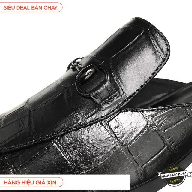 Giày sục da TEFOSS HT01 cá sấu size 38-43 sang trọng 03