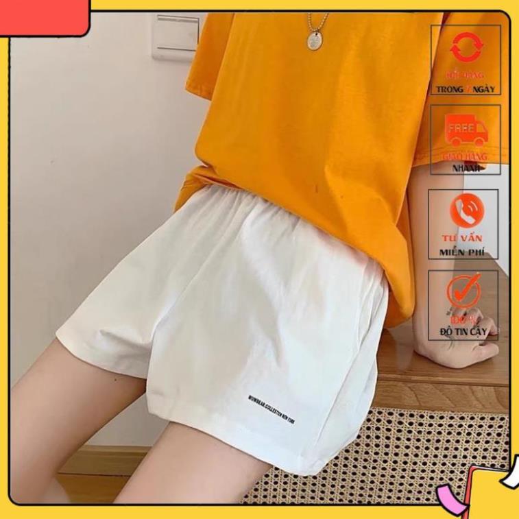 Quần short unisex_quần short đũi chun thêu siêu Hot