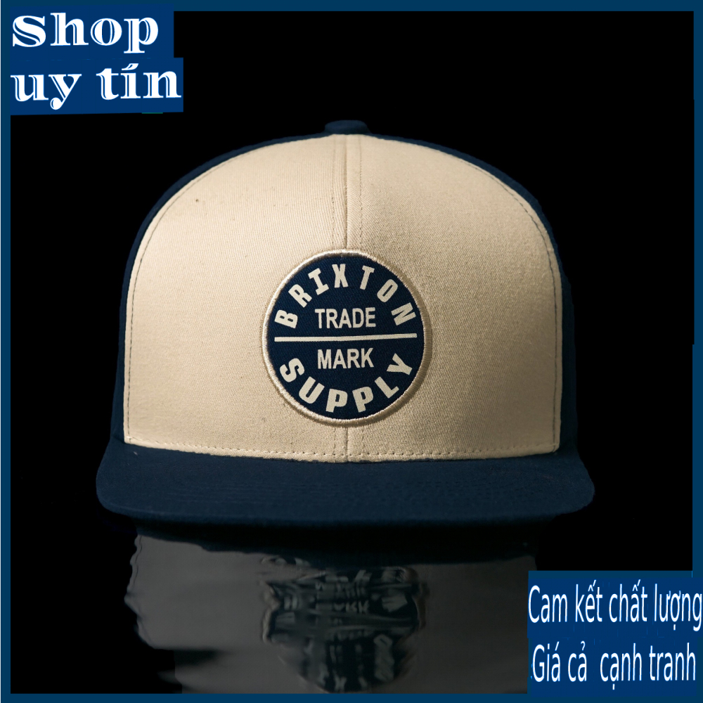 [ Miễn ship / giảm giá ] MŨ NÓN LƯỠI TRAI NAM NỮ SNAPBACK VÀNH PHẲNG BT SUPPLY CÁ TÍNH - nâu xanh