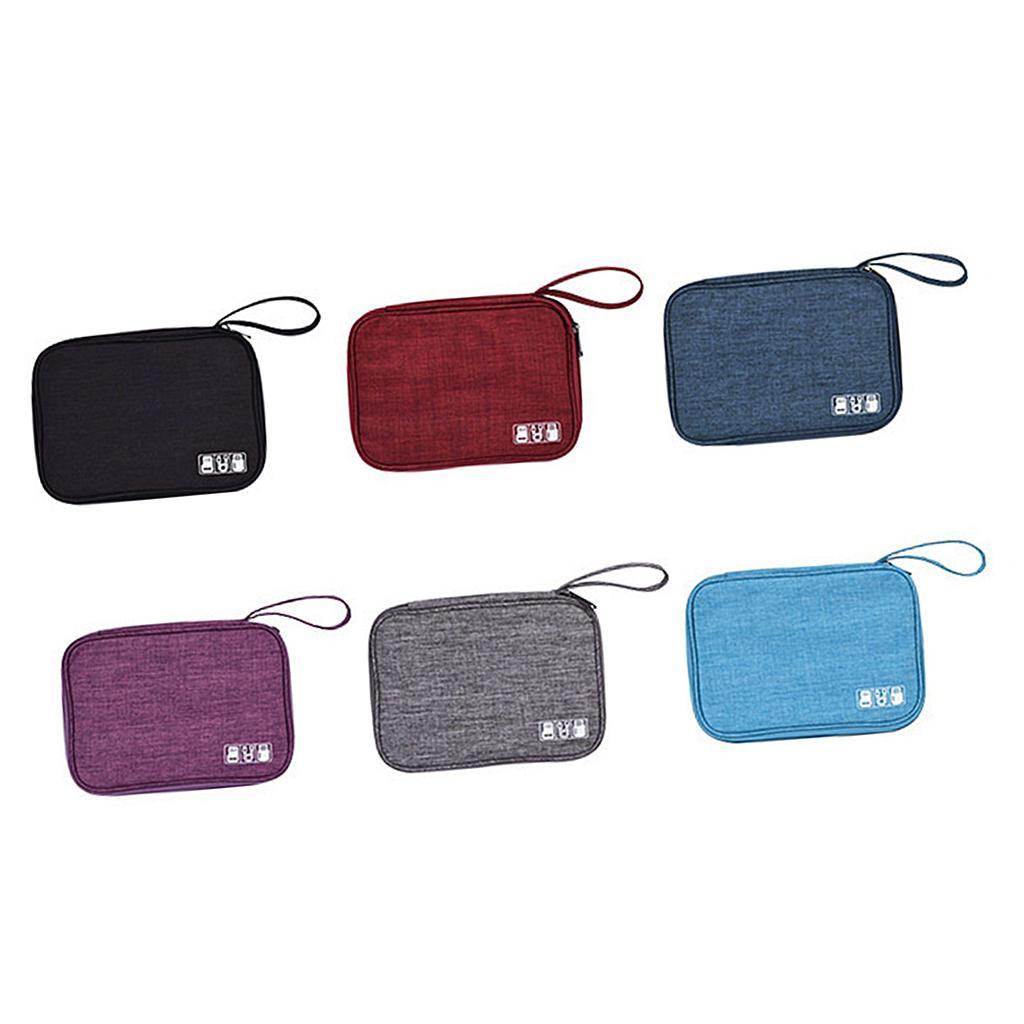 Portable Electronic Cable Organizer Bags USB Charger Storage Cases