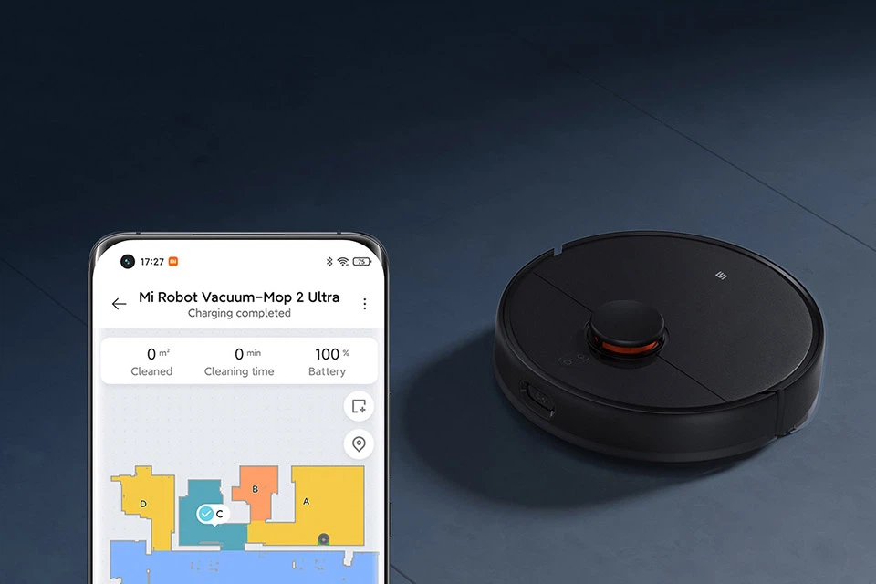Robot hút bụi lau nhà thông minh Xiaomi Mop 2 Ultra tự động đổ rác- Hàng nhập khẩu