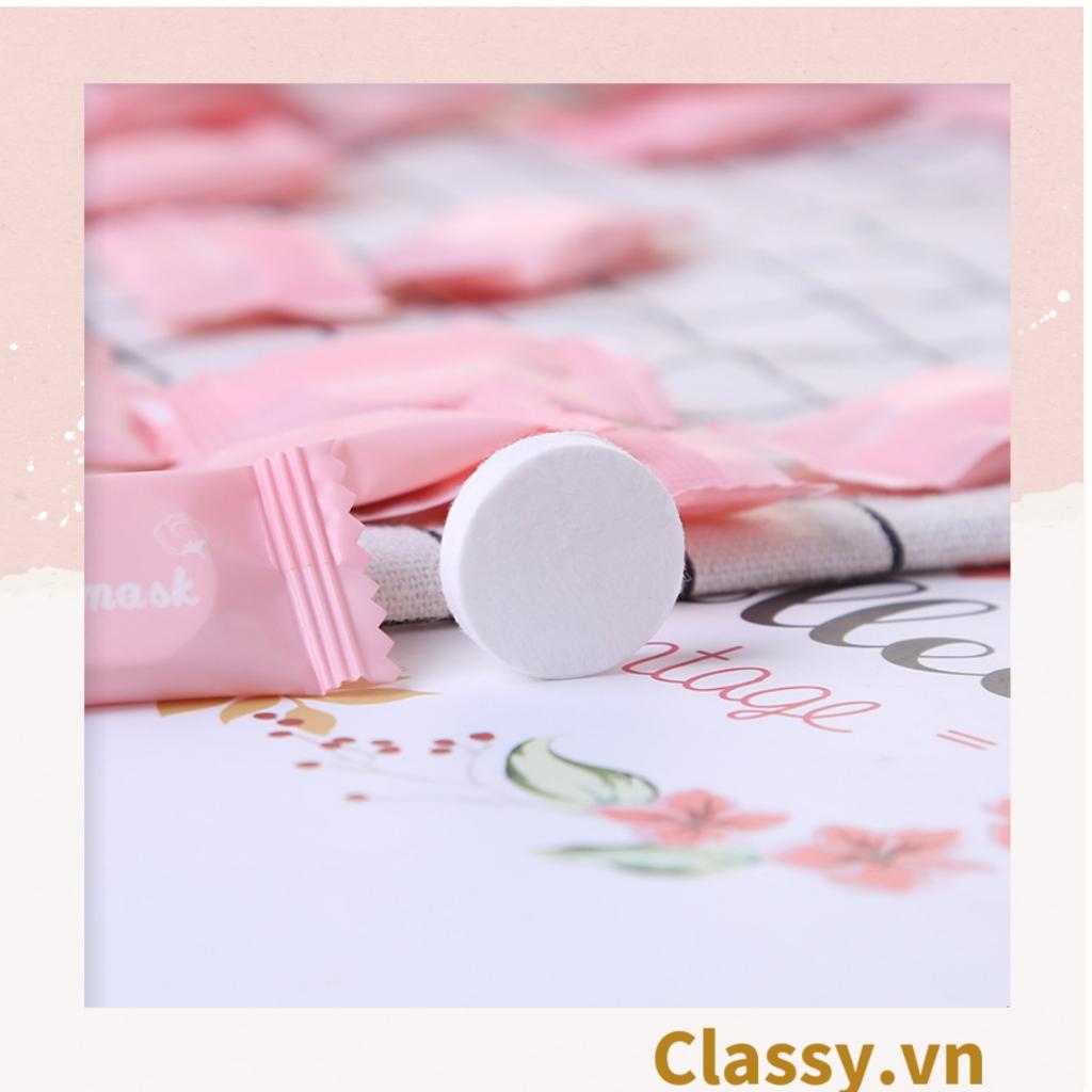 Khăn giấy nén Classy , mặt nạ nén chất liệu Cotton, bỏ túi du lịch tiện lợi THE MASK PK952