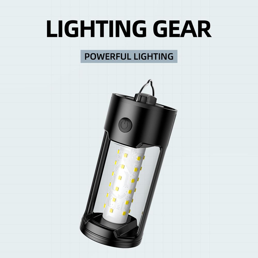 Outdoor Camping Light Portable LED Campsite Lantern Emergency Night Lamp for Camping Hiking Tent Fishing