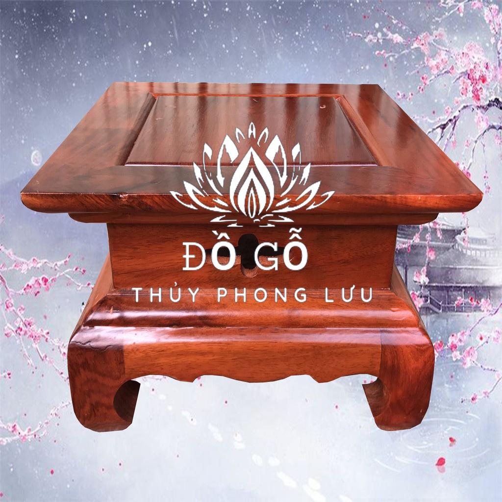 Kỷ chân quỳ 2 tầng kê tượng gỗ hương cao cấp