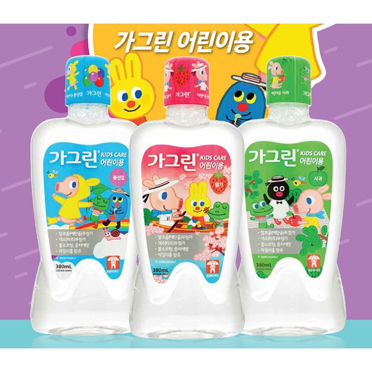 Nước Súc Miệng Trẻ Em Hương Trái Cây  – Dental Care Gargle Garglin For Kids 380ml