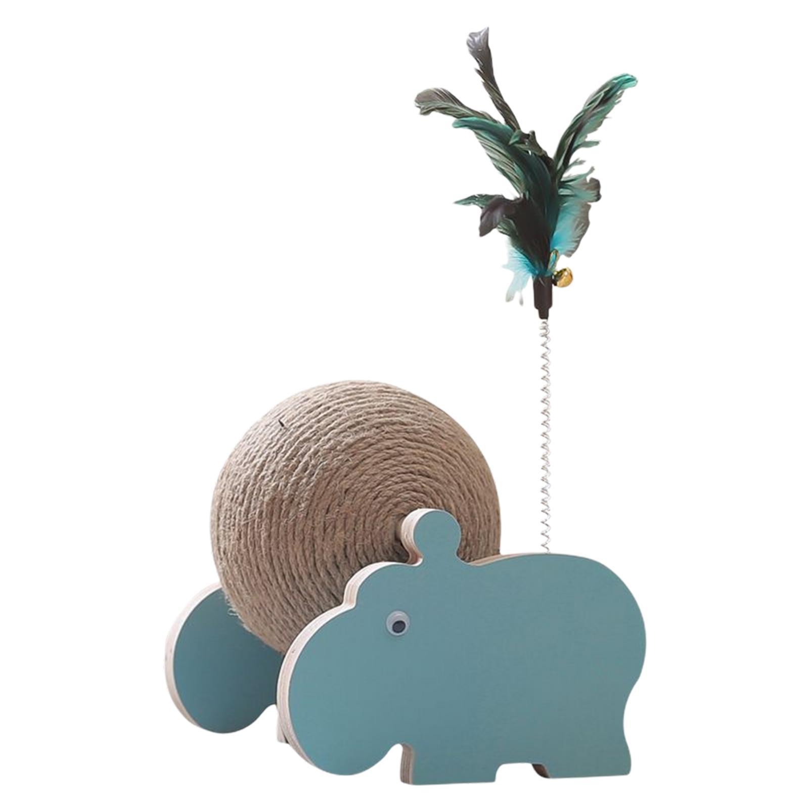 Pet Cat Scratcher Toy -Resistant Sisal Rope Scratching Ball