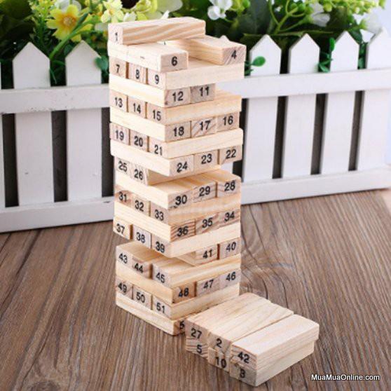 Bộ Trò Chơi Rút Gỗ 48 Thanh Wood Toy Loại Lớn