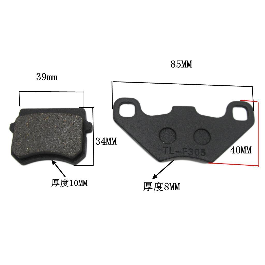 2X Disc Brake Pad for 50cc 70cc 90cc 110cc 125cc ATV Go Kart Quad Bike