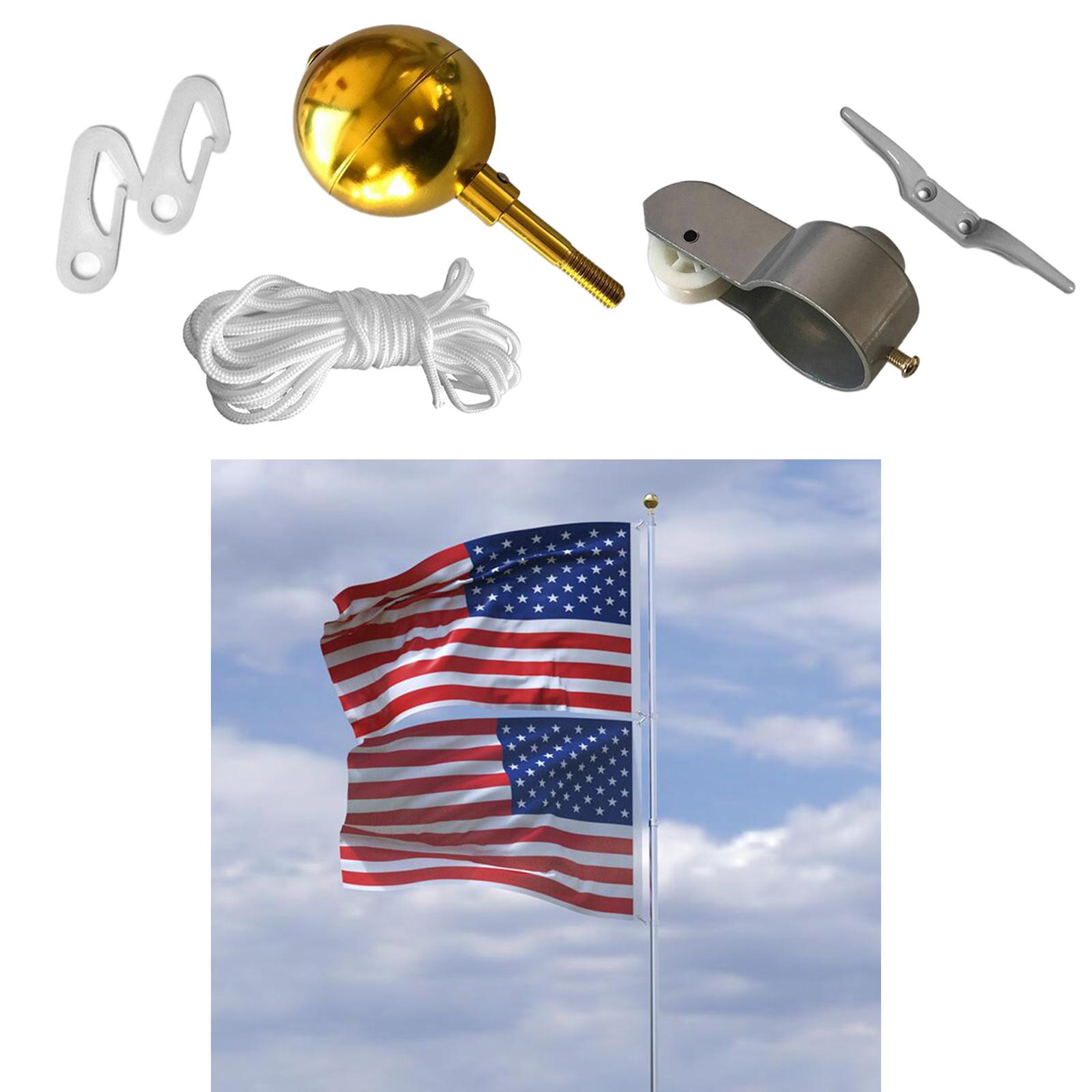 Flag Pole Hardware Parts Repair Kits Flagpole Hardware Accessory for 2"OD Tube