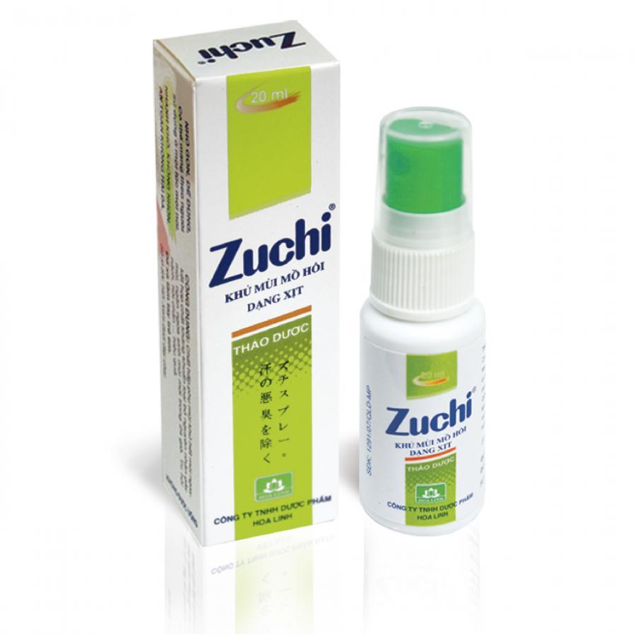 Combo 2 Xịt khử mùi Zuchi thảo dược 20ml