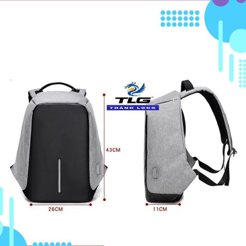 ️ Deal Sốc ️ Ba lô nam nữ kèm cổng sạc USB Đồ Da Thành Long TLG 208200