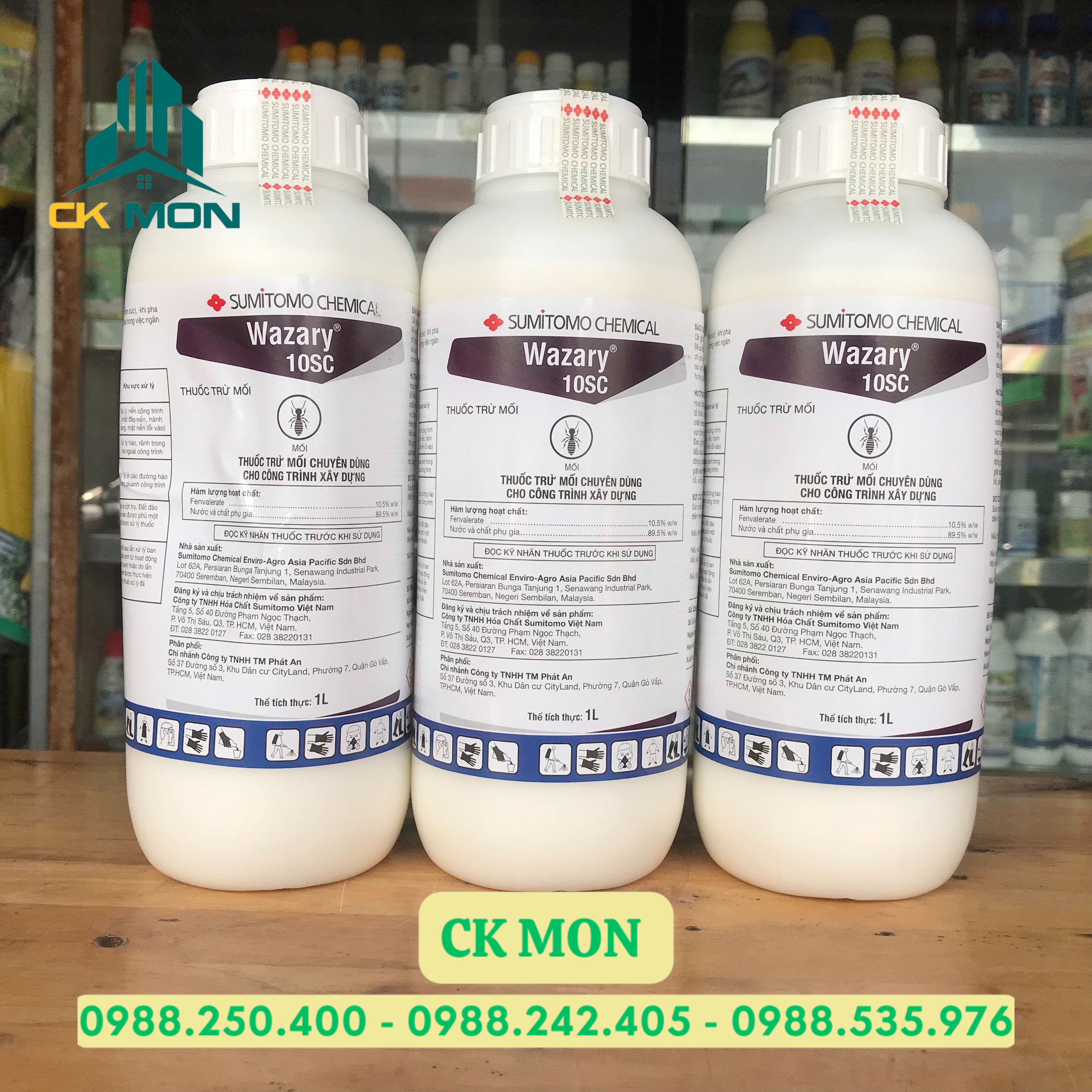 Thuốc diệt mối và phòng mối Wazary 10SC