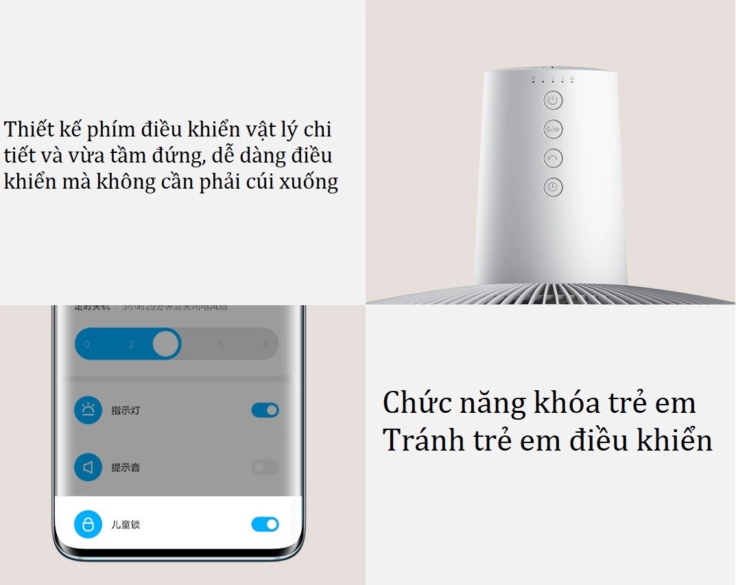 Quạt đứng Xmi thông minh màu trắng - JLLDS01DM - Kết nối App Mihome - 7 cánh quạt - 3 mức điều chỉnh gió - dùng trực tiếp, không cắm typeC , không tích điện