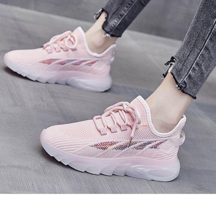 Giày Sneaker Nữ ,Giày Nữ Đế Trong Silicon Mẫu Mới Kiểu Dáng Hàn Quốc Năng Động Cá Tính ,Trẻ Trung GTTN24