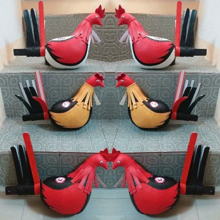 GÀ TẬP LỰC BẰNG DA-GÀ MỒI HANDMADE