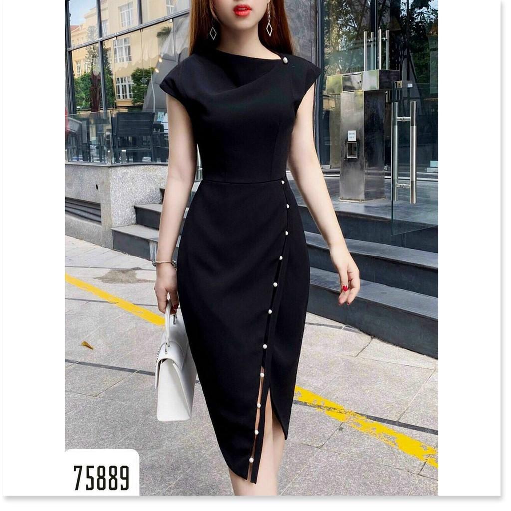 ĐẦM UMI ĐÍNH CƯỜM 2 MÀU XINH XẮN,HỌA TIẾT TRƠN NHƯNG KHÔNG KÉM PHẦN SANG TRỌNG LANA FASHION