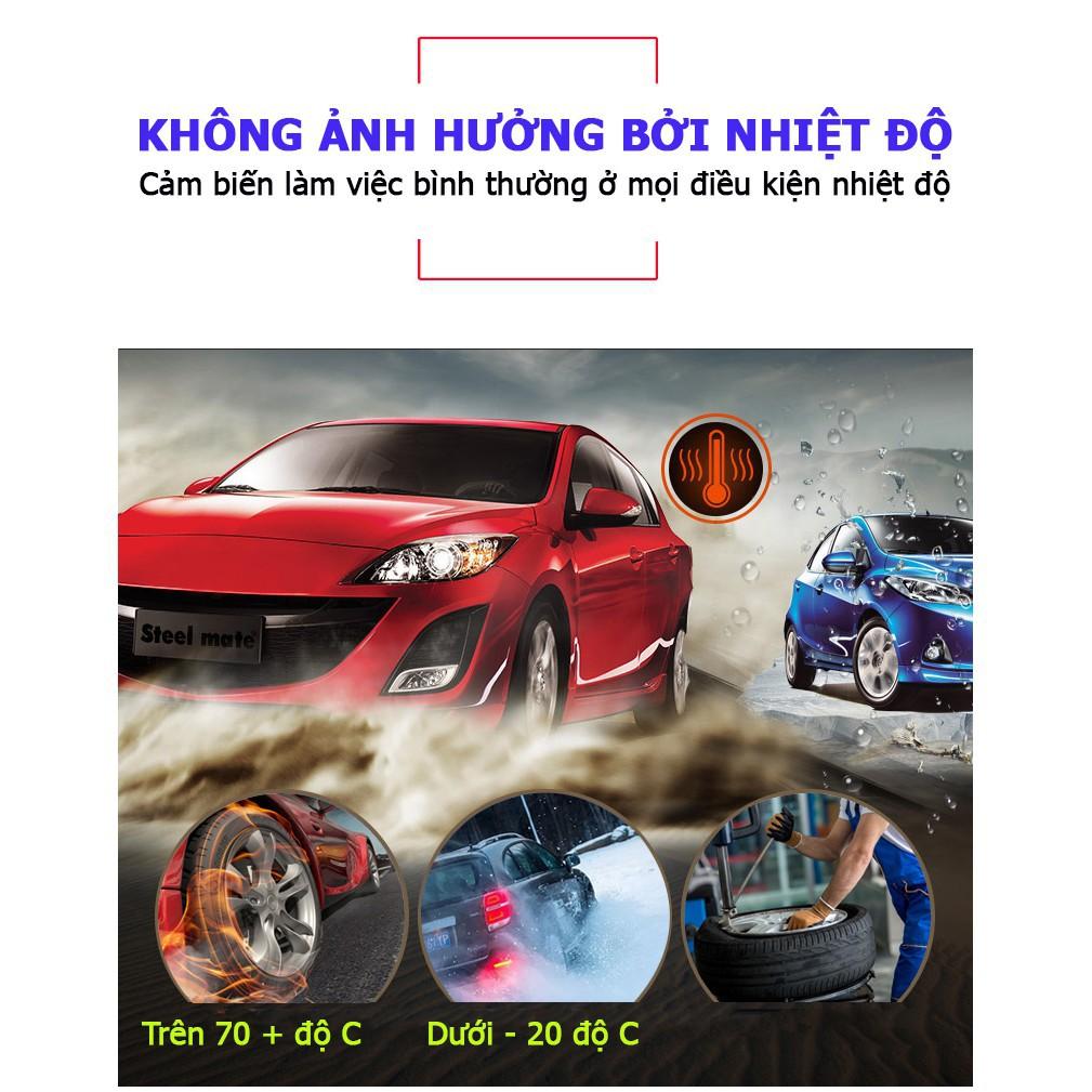 Cảm biến áp suất lốp ô tô xe hơi CAR365 TPMS Cao Cấp Van Ngoài Bản Quốc Tế Màn Hình Màu LCD