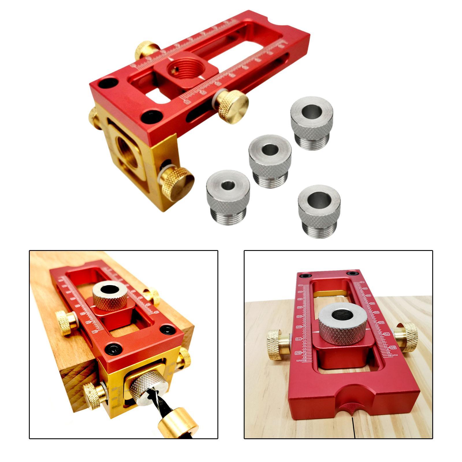Stainless Steel 2 In 1 Drill Punch Positioner Locator Jig Oblique Flat Head