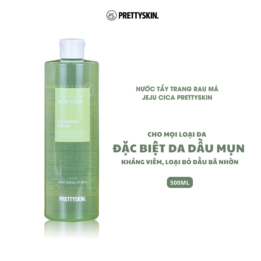 Nước tẩy trang The Pure Jeju Cica Prettyskin 500ml