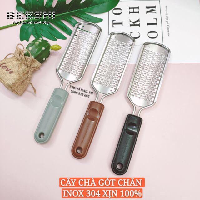 Chà gót chân- beeshi shop nail lỗ to , dụng cụ chà gót chân inox