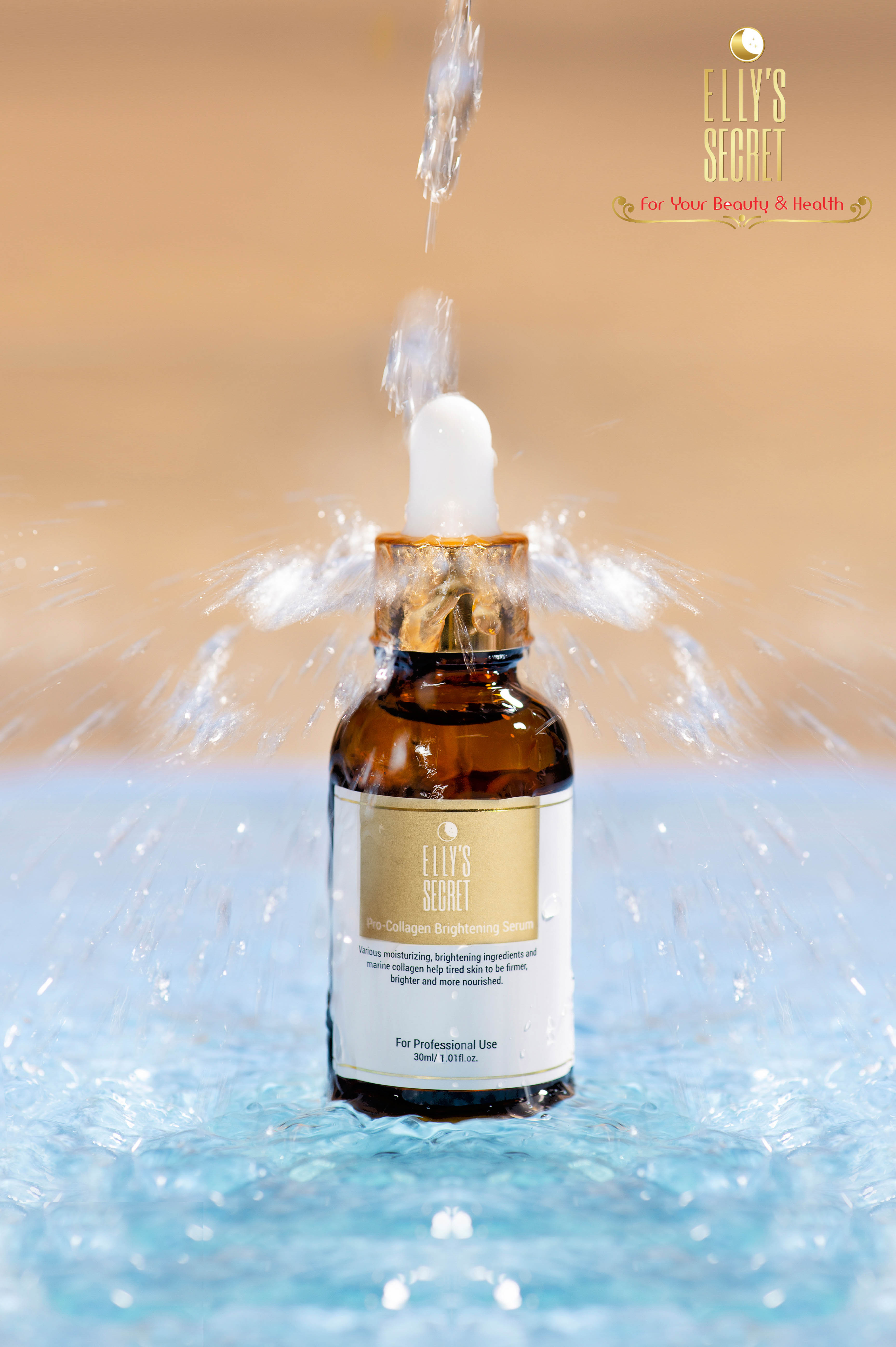 Serum dưỡng trắng da cao cấp Hàn Quốc cải thiện nám và sạm cho làn da Elly Secret Pro Collagen Brightening Serum 30ml