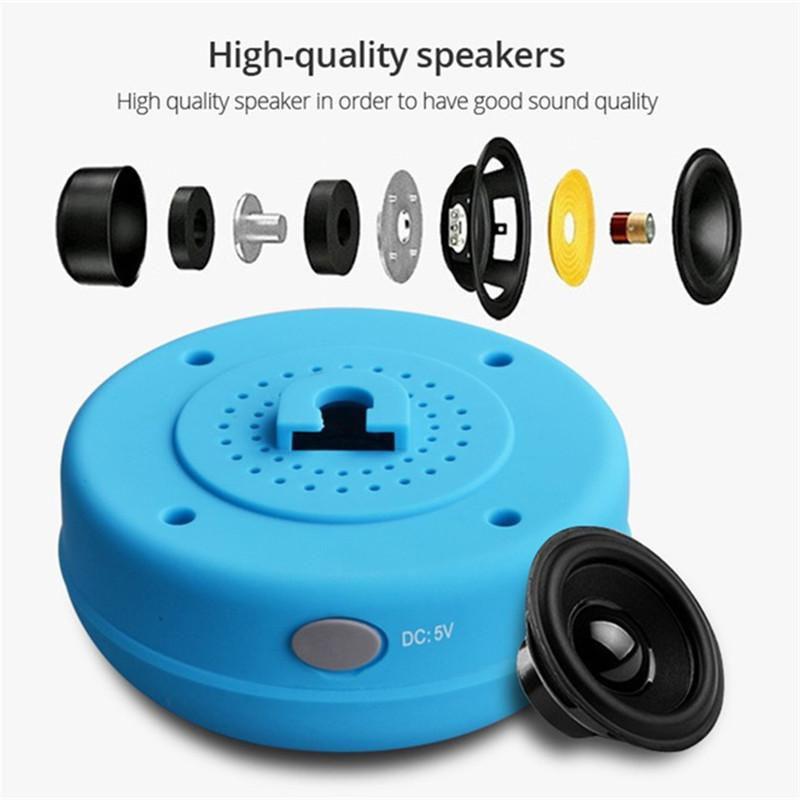 Loa Di Động Không Dây Chống Thấm Nước Tắm Loa Cho Điện Thoại Tương Thích Bluetooth Loa Xe Ô Tô Loa Color: Green