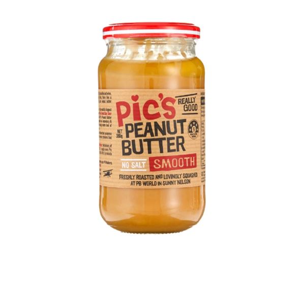 Bơ đậu phộng mịn không muối Pic's PEANUT 380G - Pics Peanut Butter Smooth (No Salt) 380g