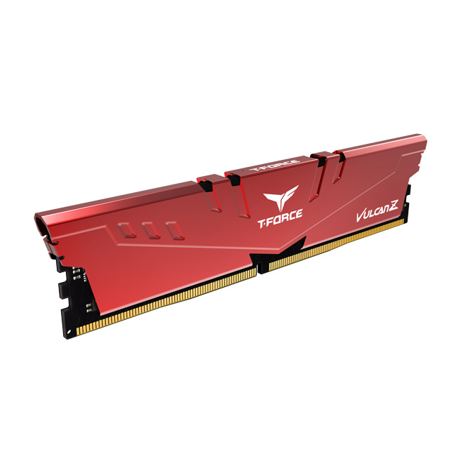 Hình ảnh Ram máy tính Team T-Force Vulcan Z Red 8GB DDR4 3600MHz Tản dày - Hàng chính hãng Viễn Sơn phân phối