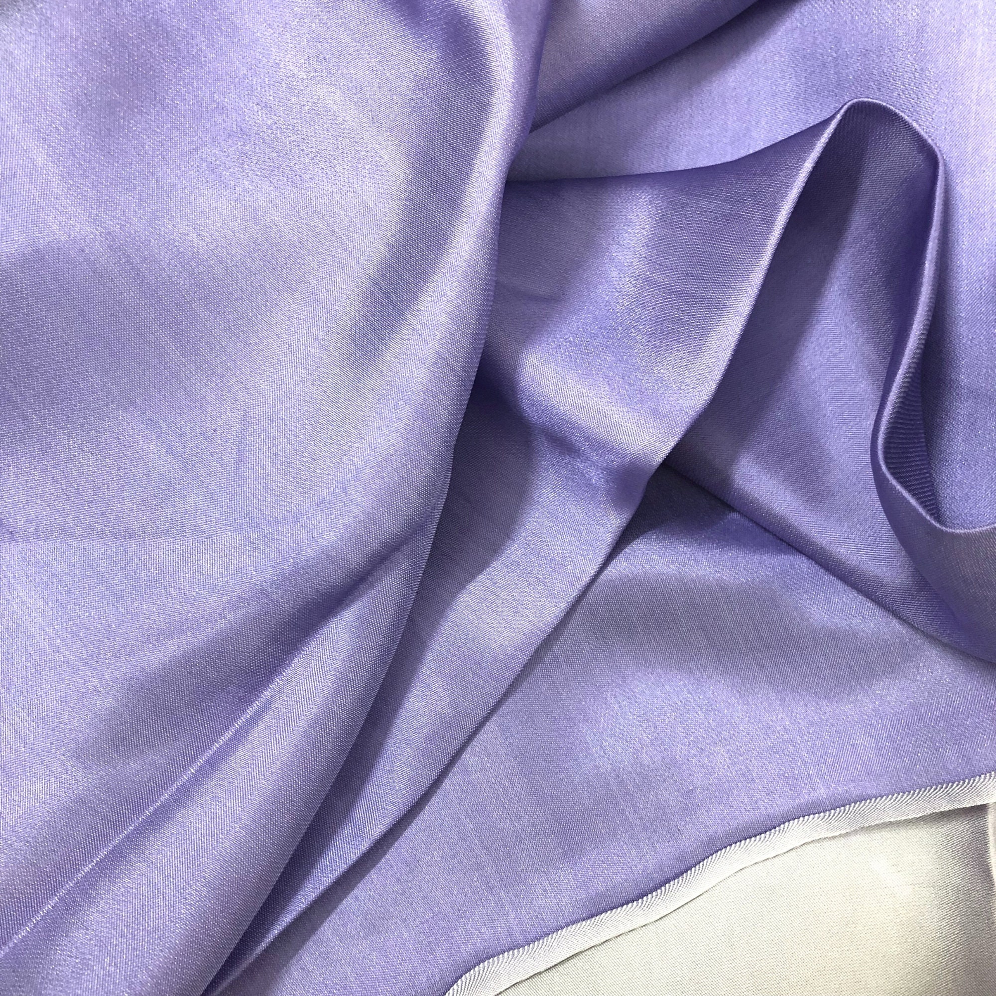 Vải Lụa Tơ Tằm satin màu tím nhạt may áo dài #mềm#mượt#nhẹ#thoáng, dệt thủ công, khổ rộng 90cm