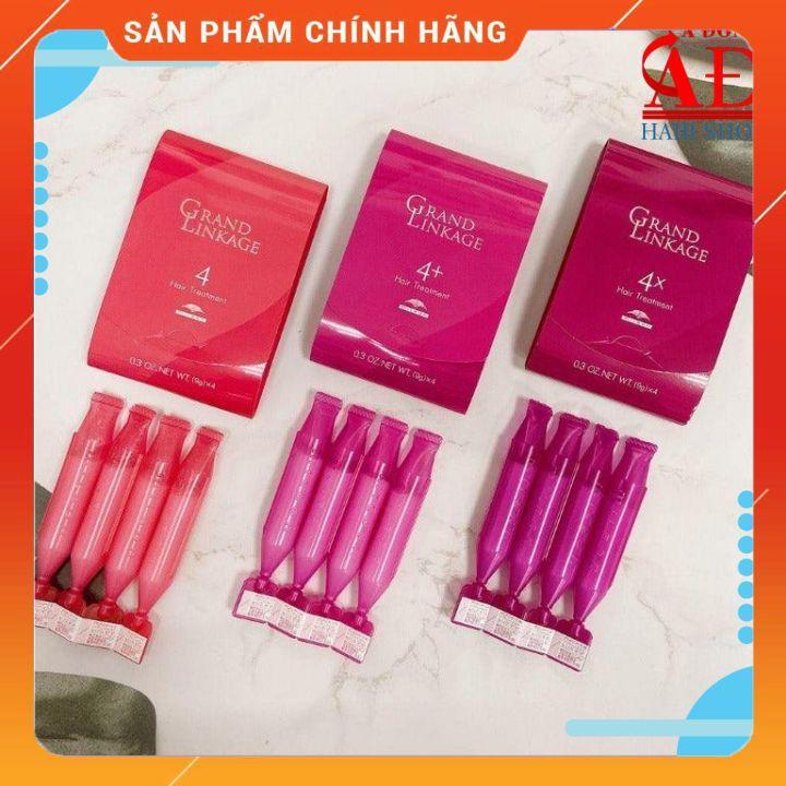 VĨ KEM Ủ TÓC MILBON GRAND LINKAGE SUÔN MỀM MƯỢT TẠI NHÀ NEW 2022 (HỒNG) 9G*4