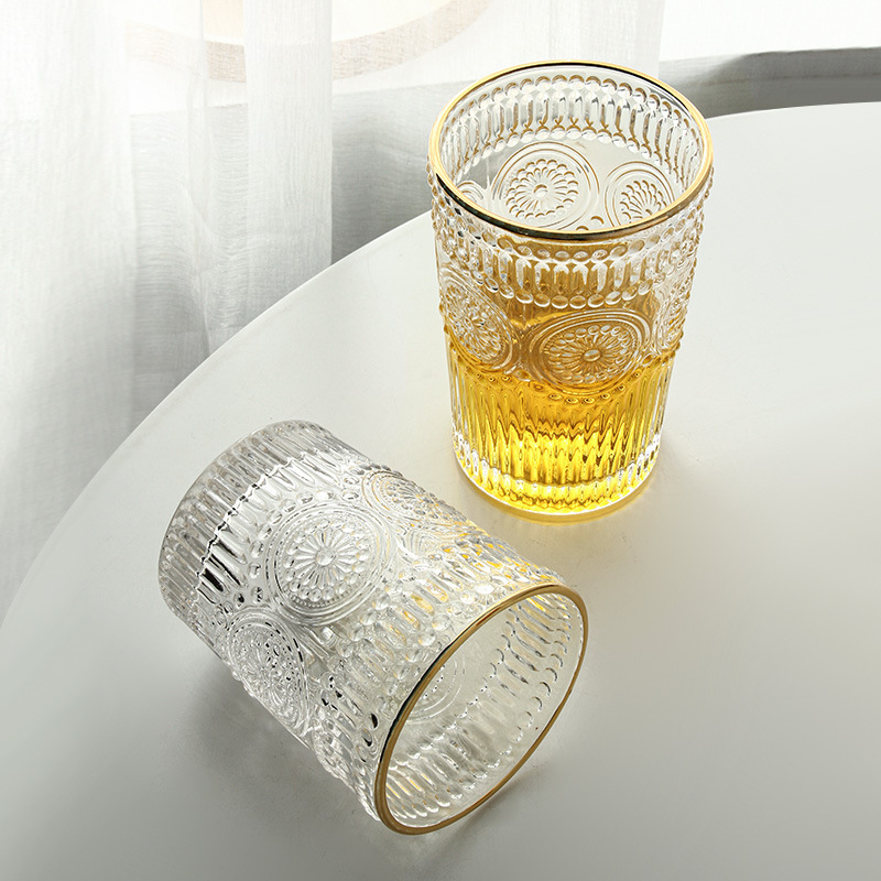 Bộ Ly Uống Nước Hoa Văn Kiểu Châu Âu Dung Tích 480 ML Combo Hộp 6 Sets DECOR LUXURY - Hàng Nhập Khẩu