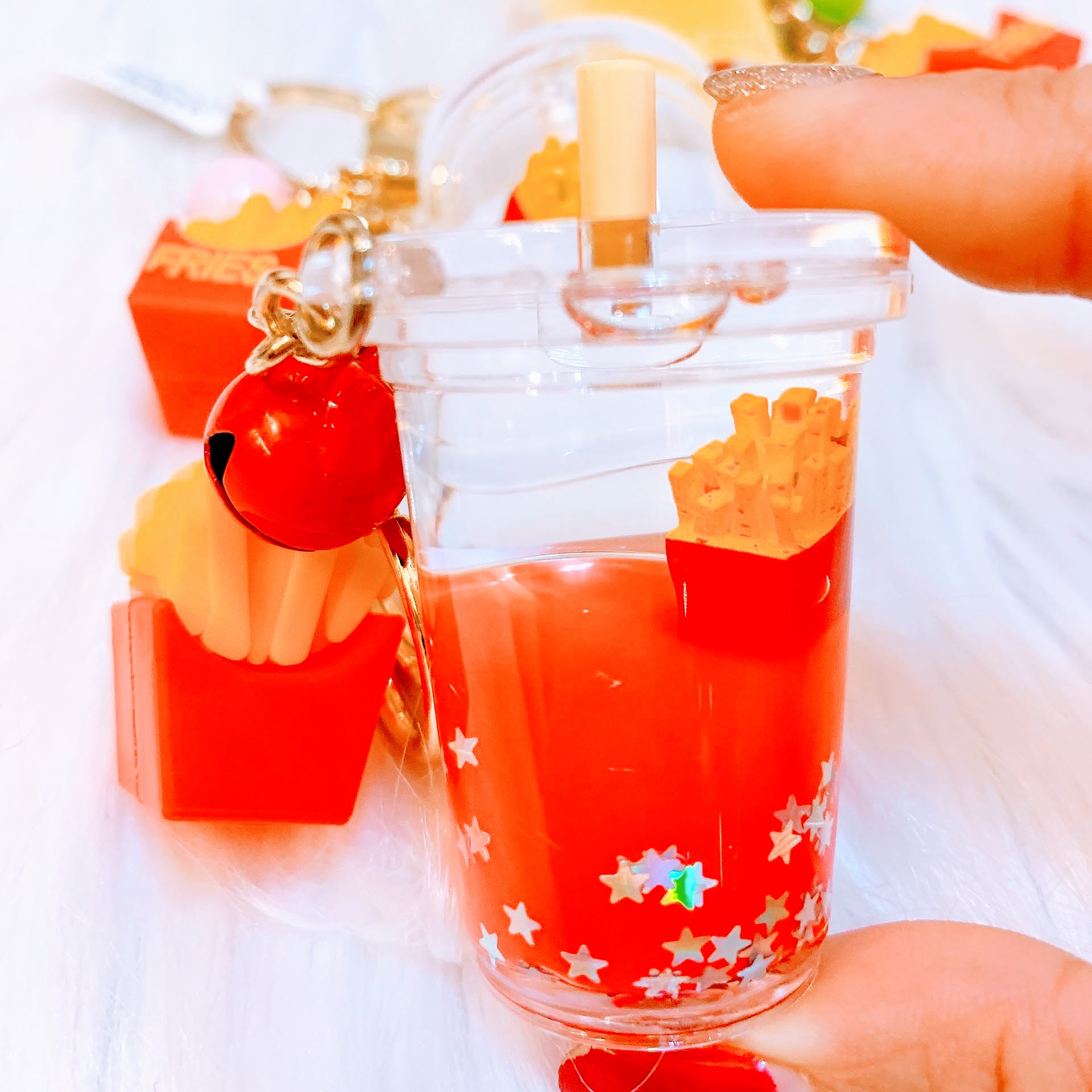 Móc Khóa Trà Sữa Fast Food - 1 Cái - Giao Mẫu Ngẫu Nhiên